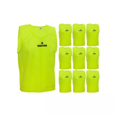 Derbystar Leibchen 6811050500 gelb – Gr. Senior – 10er Set