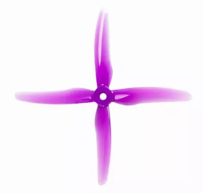 Gemfan 51455 Hurricane 4 Blatt Propeller Lila 4 Stück 5 Zoll