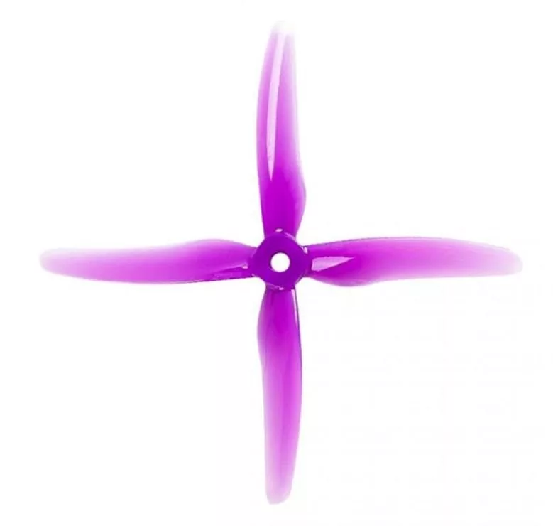 Gemfan 51455 Hurricane 4 Blatt Propeller Lila 4 Stück 5 Zoll