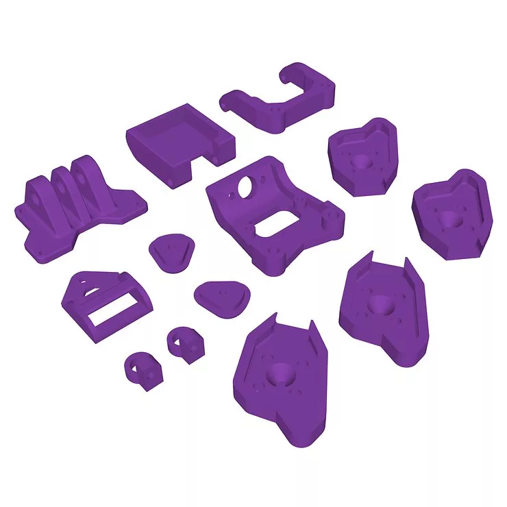 iFlight Chimera5 Pro V2 3D Druck TPU Set Violett