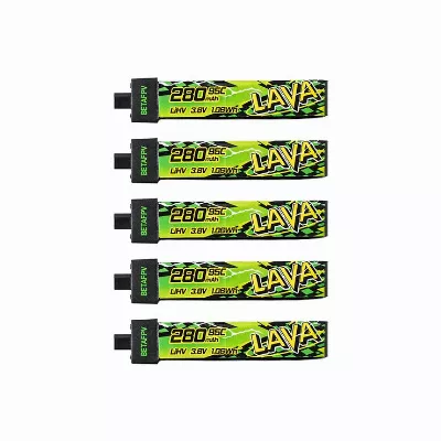 BetaFPV LAVA II Lipo Akku 95C LiHV 280mAh 1S 5 Stück