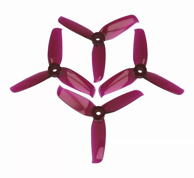 Gemfan 4052 4×5.2 Flash 3-Blatt-Propeller – Lila (2xCW, 2xCCW) 4 Zoll