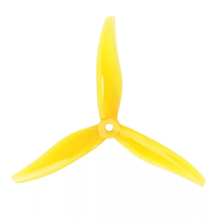 Gemfan YUKI 5129-3 5 Zoll 3-Blatt Propeller Gelb (2CW+2CCW)