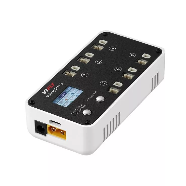 VIFLY WhoopStor V3 6-Port 1S LiHV LiPo Battery Ladegerät Discharger