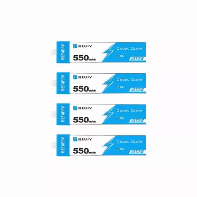 BetaFPV Lipo BT2-0 550mAh 1S 40C 4 Stück