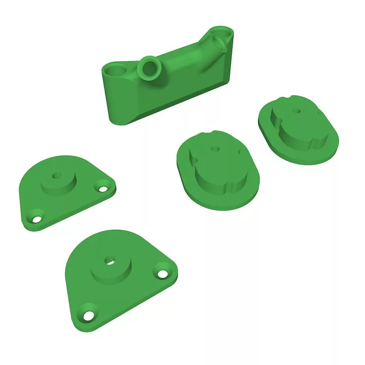 iFlight AOS V5 DJI O4 Air Unit Pro Adapter Set 3D Druck TPU Grün