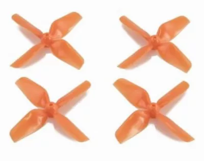 HQ Prop Tiny Quad 1213 Vierblatt Propeller 31mm – 1mm Orange
