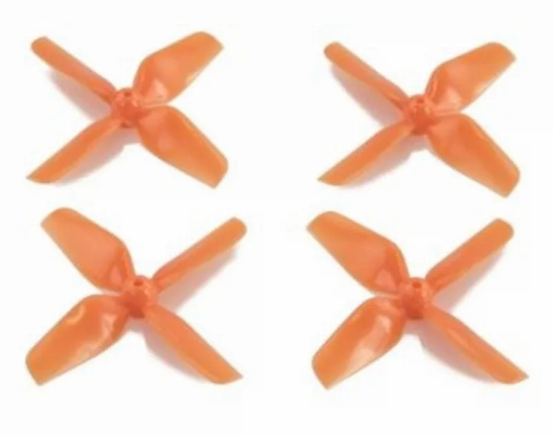 HQ Prop Tiny Quad 1213 Vierblatt Propeller 31mm – 1mm Orange