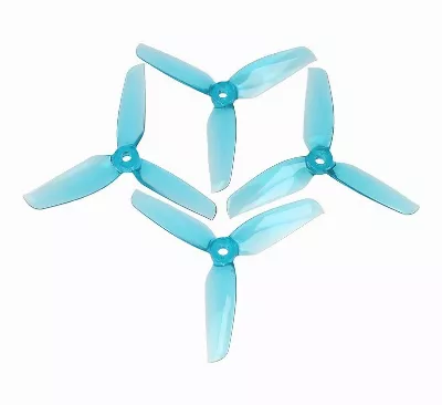 Gemfan 4032 4×3,2 WinDancer 3-Blatt-Propeller Klar Blau 2xCW, 2xCCW 4 Zoll