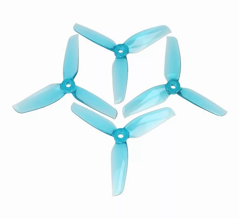 Gemfan 4032 4×3,2 WinDancer 3-Blatt-Propeller Klar Blau 2xCW, 2xCCW 4 Zoll