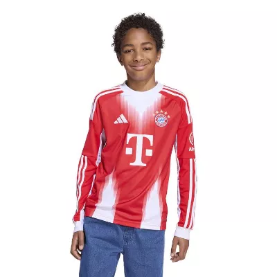 adidas FC Bayern Long Sleeve Heim Trikot 25/26 Kinder