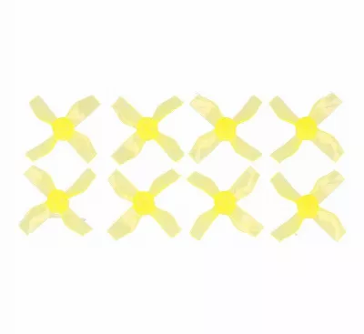 Gemfan 1220 31mm 4 Blatt Propeller 1mm Loch Klar Gelb 4xCW 4xCCW