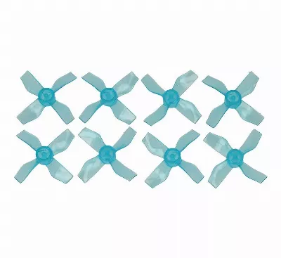 Gemfan 1220 31mm 4 Blatt Propeller 0.8mm Loch Klar Blau 4xCW 4xCCW