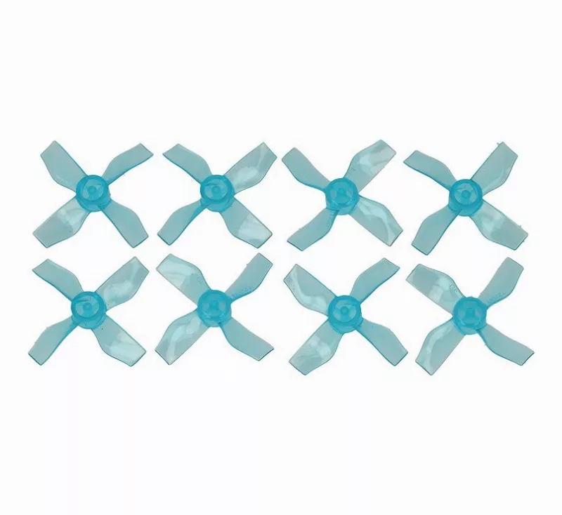 Gemfan 1220 31mm 4 Blatt Propeller 0.8mm Loch Klar Blau 4xCW 4xCCW