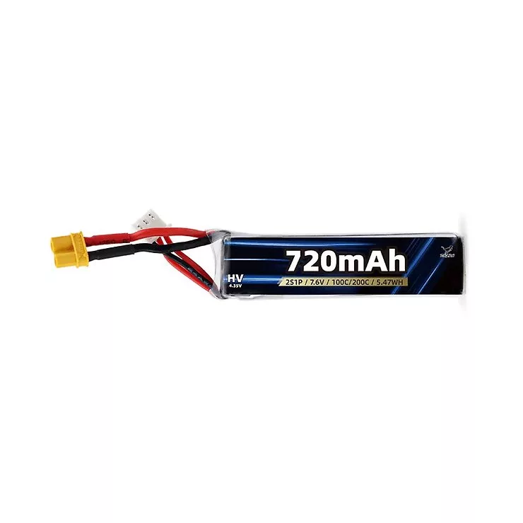HGLRC LiPo Akku 2S 720mAh 7.6V 100C A30