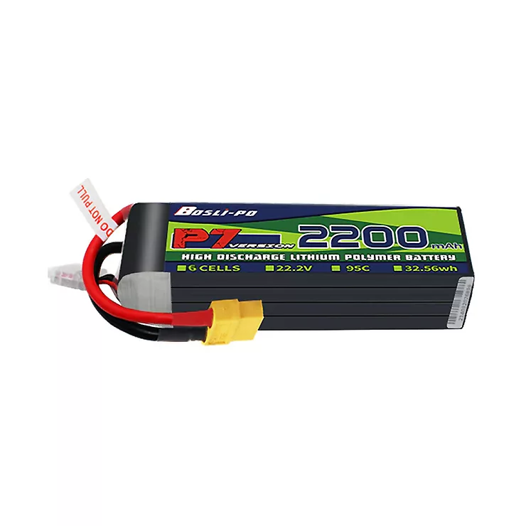 BosLipo P7 Batterie 2200mAh 22,2V 6S 95C Lipo Akku XT60 Plug