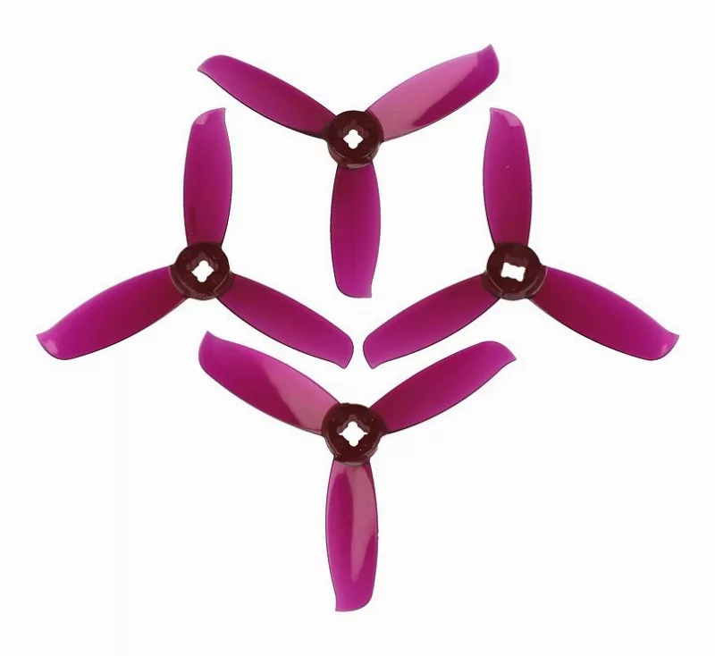 Gemfan 3028 3×2.8 WinDancer 3 Blatt Propeller Klar Lila 2xCW 2xCCW 3 Zoll