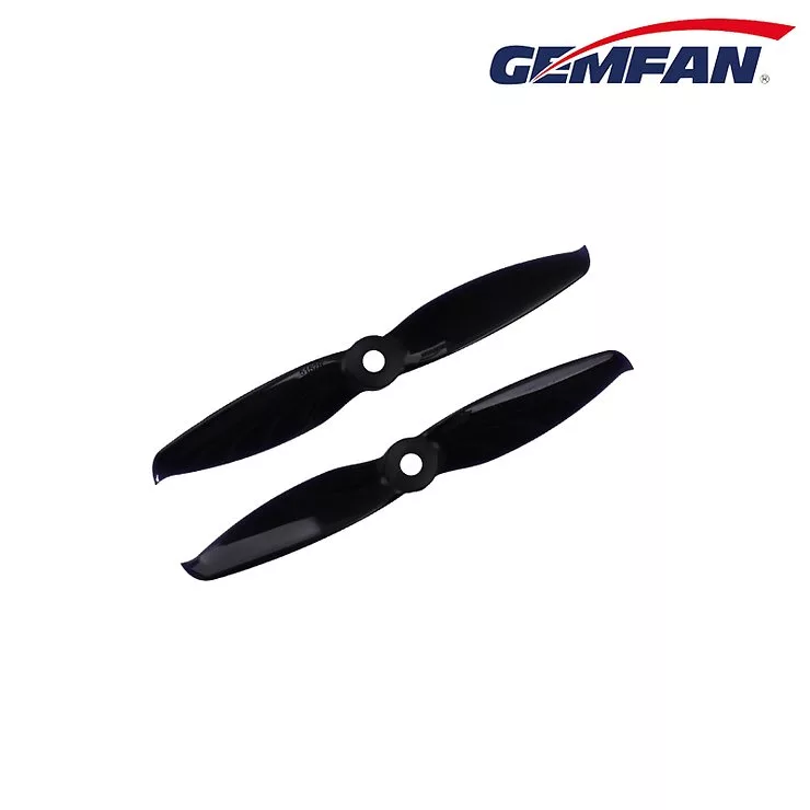 Gemfan 5152 5.1×5.2 Flash 2-Blatt-Propeller – Schwarz (2xCW, 2xCCW) 5 Zoll