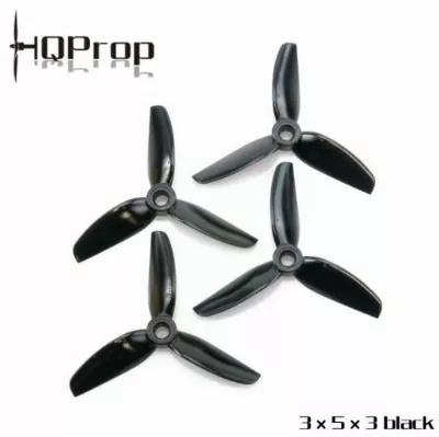HQ Durable Prop 3050 Dreiblatt T3X5X3 Schwarz 4 Stück FPV Propeller 3 Zoll