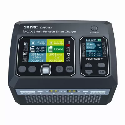 SkyRC D750 MIX Ladegerät LiPo 1-8s 32A 500W AC