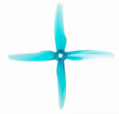Gemfan 51455 Hurricane 4 Blatt Propeller Klar Blau 4 Stück 5 Zoll