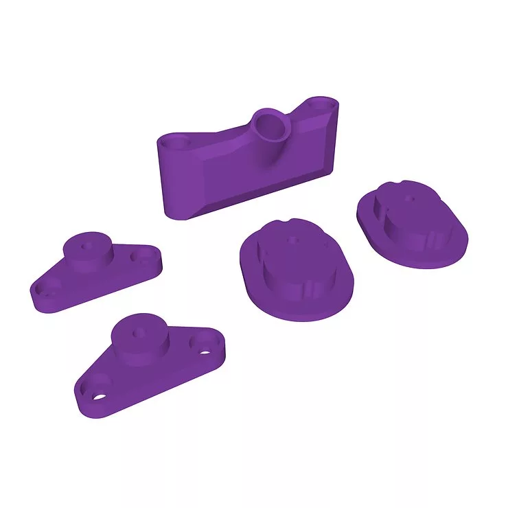 iFlight AOS V5 DJI O4 Air Unit (Lite) Adapter Set 3D Druck TPU Violett