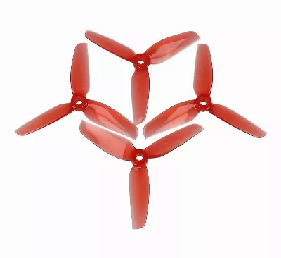 Gemfan 4032 4×3,2 WinDancer 3-Blatt-Propeller Klar Rot 2xCW, 2xCCW 4 Zoll
