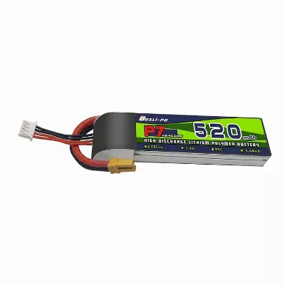 BosLipo P7 Batterie 520mAh 7,4V 2S 95C Lipo Akku XT30 Plug