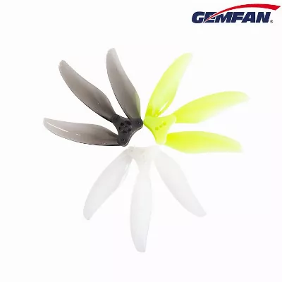 Gemfan Floppy Proppy 4019 faltbarer FPV Propeller 3 Blatt Clear Gray 4 Zoll