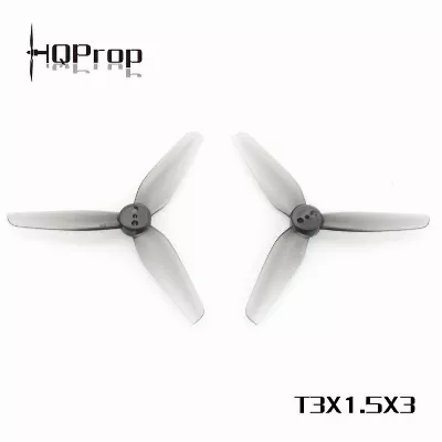 HQ Durable Dreiblatt Propeller T3X1.5X3 Grau 4 Stück PC FPV Propeller 3 Zoll