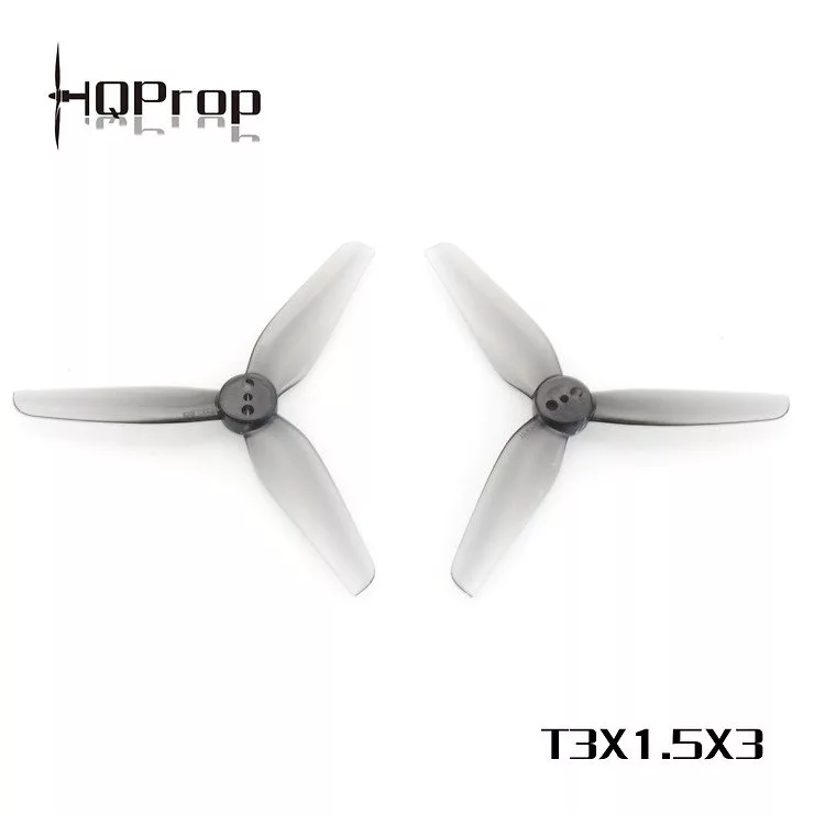HQ Durable Dreiblatt Propeller T3X1.5X3 Grau 4 Stück PC FPV Propeller 3 Zoll