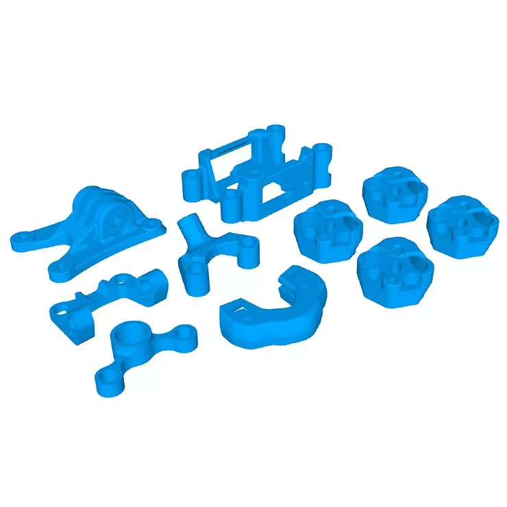 Foxeer Mega 5 3D Druck TPU Set blau