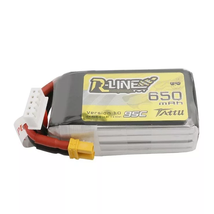 Tattu R-Line 650mAh 4S 95C 14,8V XT30 LiPo Akku