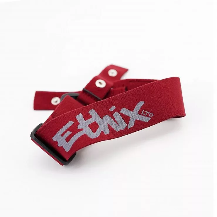 Ethix Goggle Strap DJI FPV HD Brille V3 Grey Logo Burgund