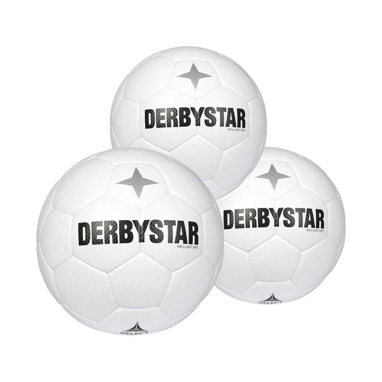Derbystar Brillant APS Classic v22 weiss 3er Ballpaket – Gr. 5