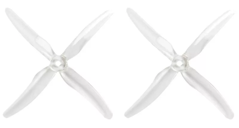 Gemfan 51455 Hurricane 4 Blatt Propeller Klar 4 Stück 5 Zoll