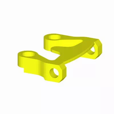 GEPRC Mark5 Antennenhalterung 3D Druck TPU Gelb