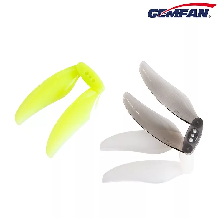 Gemfan Floppy Proppy 4019 faltbarer FPV Propeller 2 Blatt Clear Yellow 4 Zoll