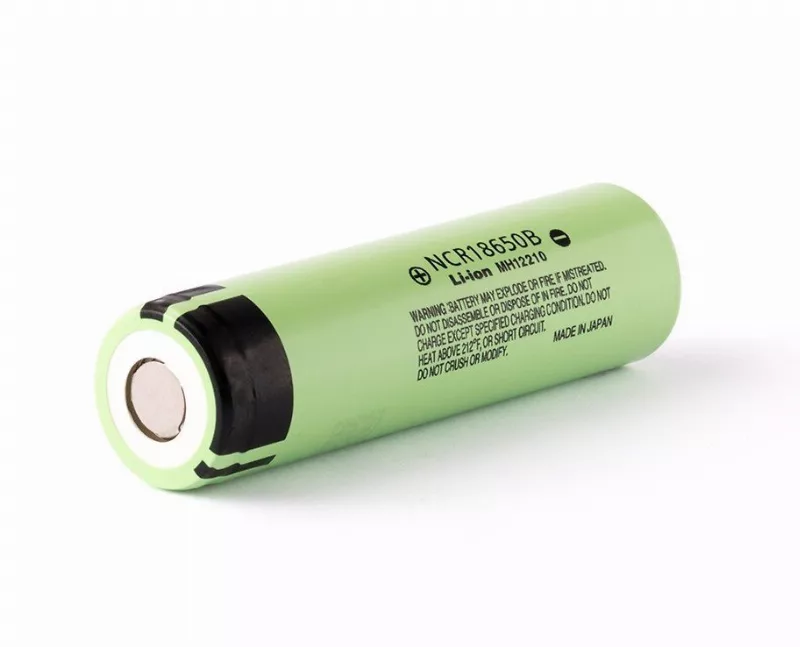 Panasonic NCR 18650 B 3.6V – 3.7V 3400mAh Li-Ion-Akku Batterie Pluspol flach