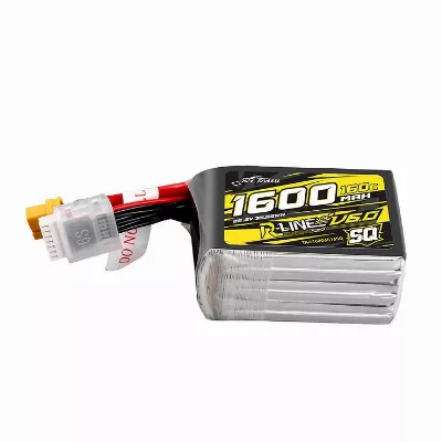 Tattu R-Line Version 6.0 Lipo Akku 1600mAh 160C 6S 22.2V XT60 Plug SQ