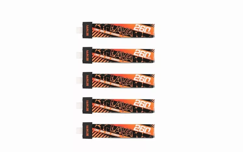 BetaFPV Lipo Akku LAVA BT2.0 260mAh 1S 80C 5 Stück