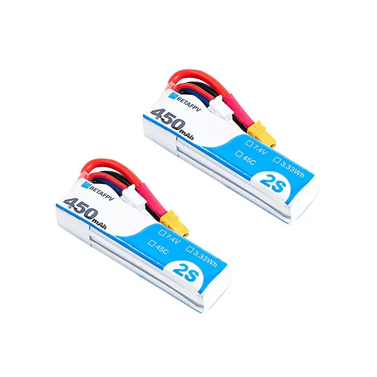 BetaFPV Lipo 450mAh 2S 45C 2 Stück