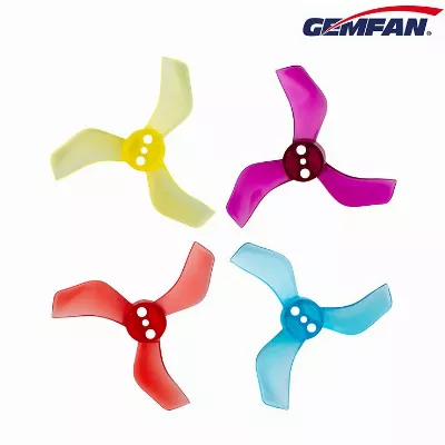Gemfan 1635 40mm 3 Blatt Propeller 1,5mm Loch 4xCW 4xCCW Transparent Gelb
