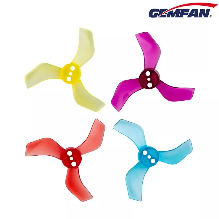 Gemfan 1635 40mm 3 Blatt Propeller 1,5mm Loch 4xCW 4xCCW Transparent Gelb