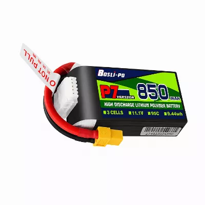 BosLipo P7 Batterie 850mAh 11,1V 3S 95C Lipo Akku XT30 Plug