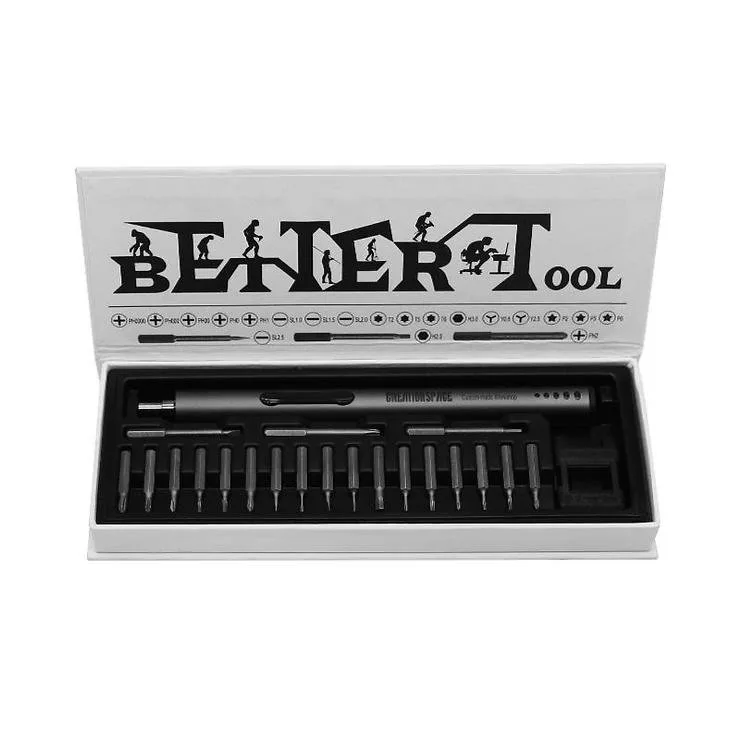 Sequre ES-180 Elektrischer Schraubendreher mit Bit-Set