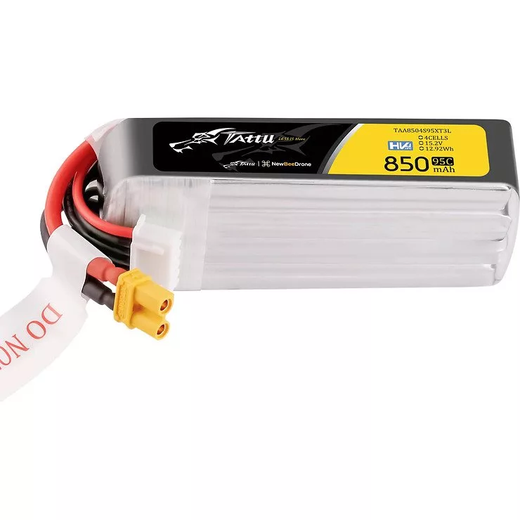 Tattu R-Line Lipo Akku Long Pack 850mAh 4S 15.2V 95C XT30U-F