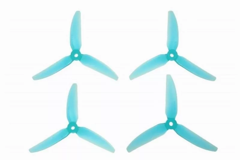 HQ Prop 5131 Dreiblatt V1S Light Blue POPO 2CW+2CCW FPV Propeller 5 Zoll
