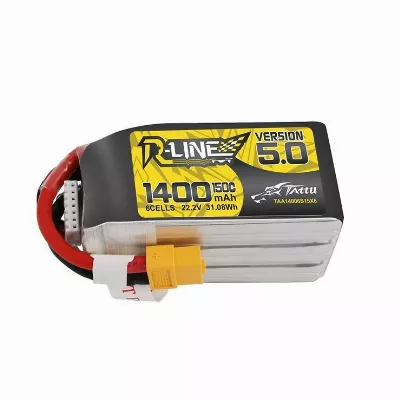 Tattu R-Line V5.0 LiPo Akku 150C XT60 1400mAh 6S