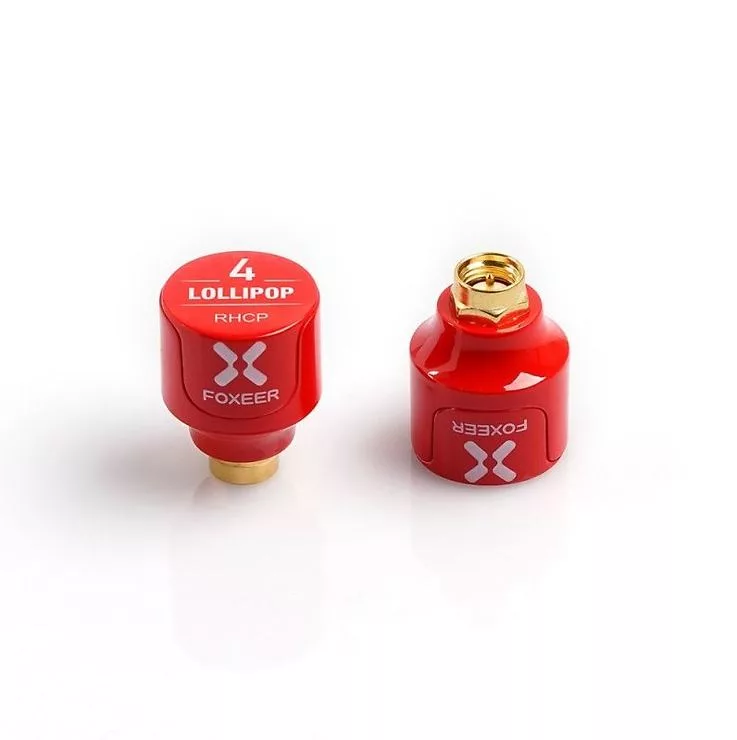 FOXEER FPV Antenne Lollipop 4 Stubby RHCP SMA Rot
